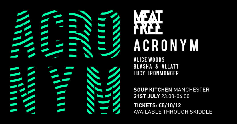 acronym meat free manchester techno