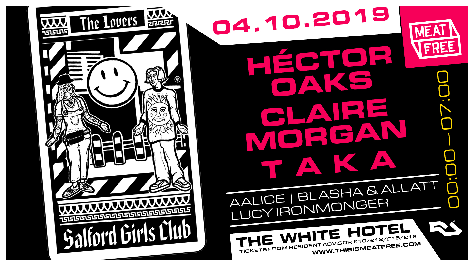04.10.19: Héctor Oaks, Claire Morgan & T A K A