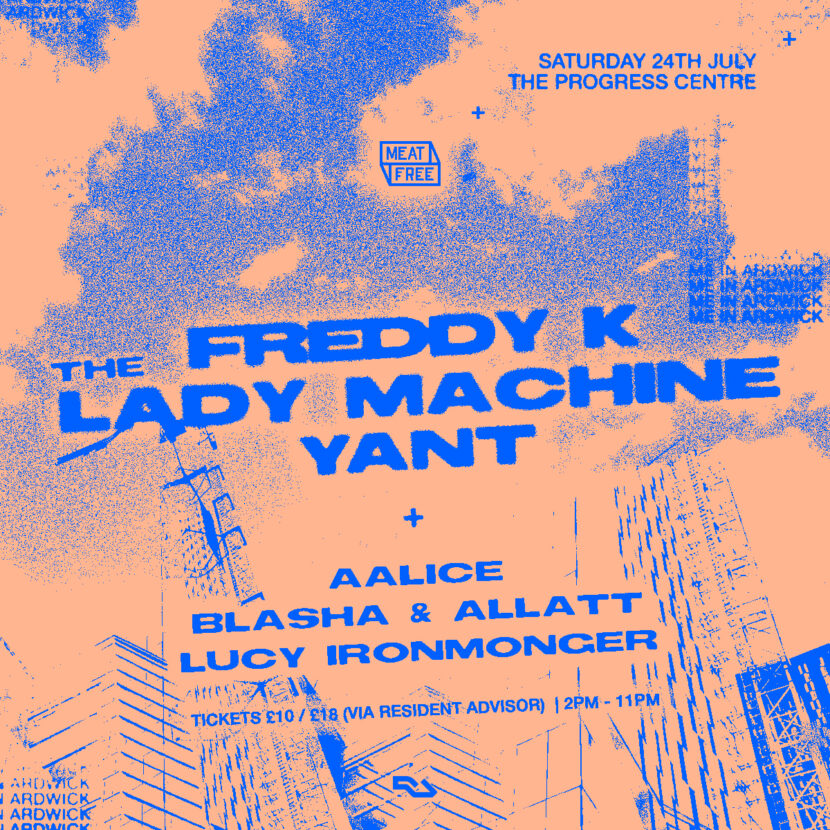 Meat Free Freddy K The Lady Machine Yant Square